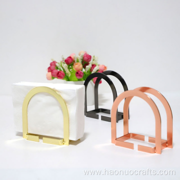 Nordic door shaped vertical iron paper towel holder